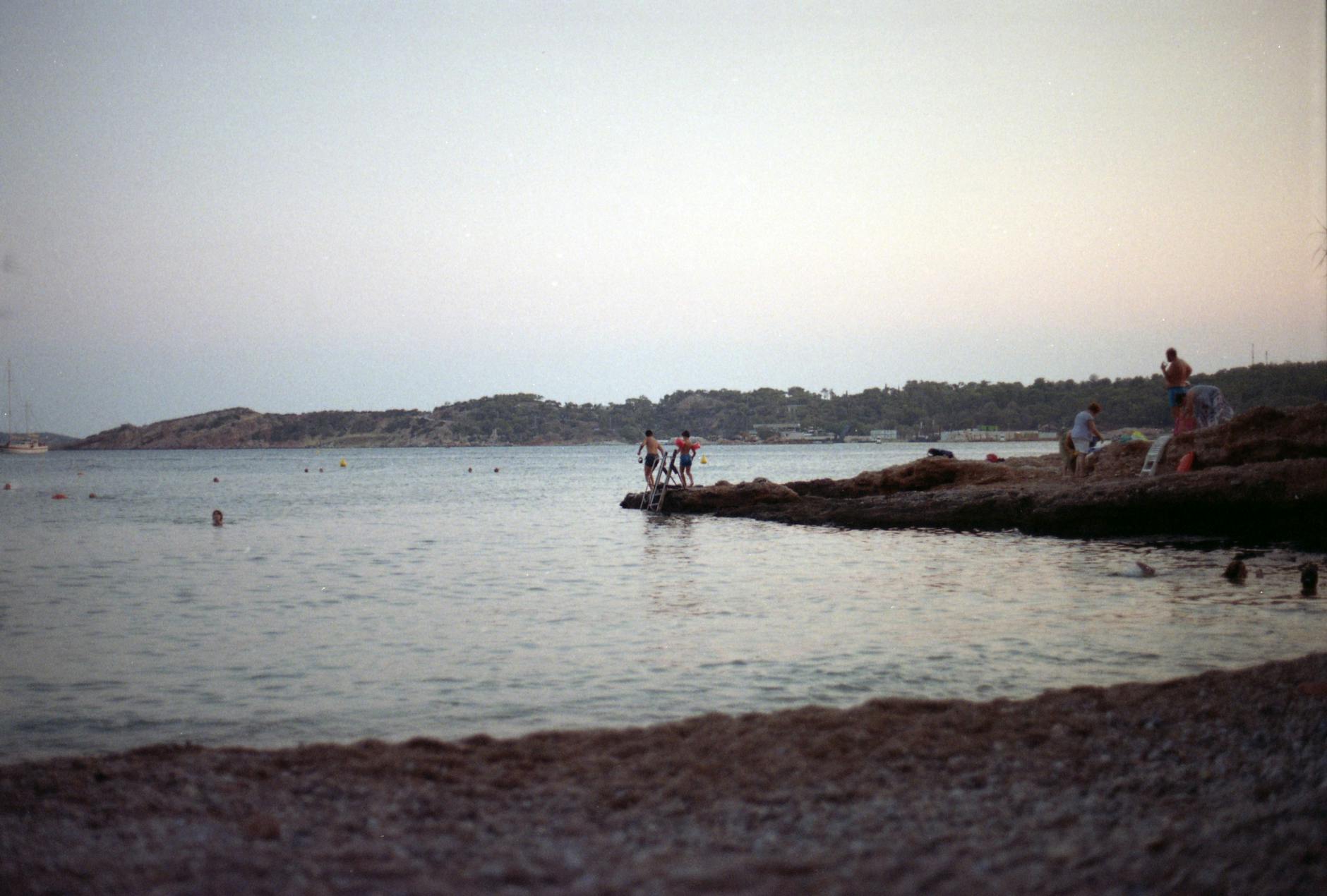 Sunset at Athens' beautiful coastal beaches