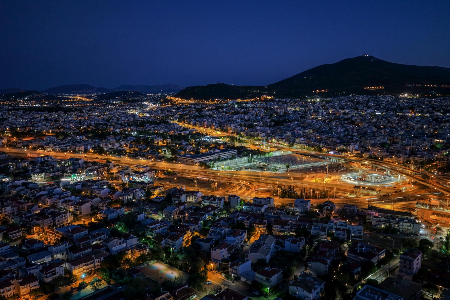 Coastal view of Glyfada suburb on the Athens Riviera
