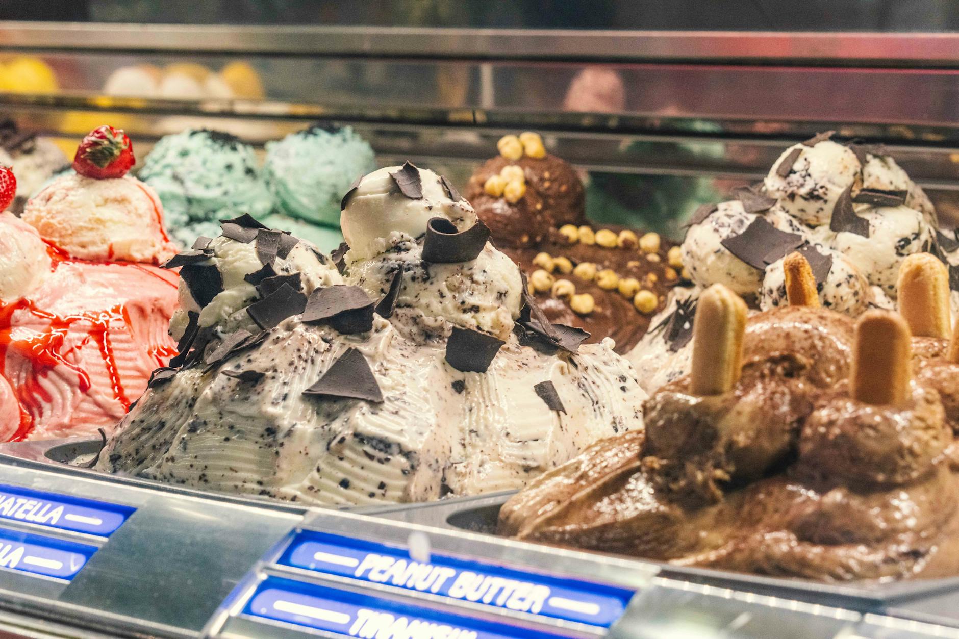 Children eating ice cream gelato in Athens